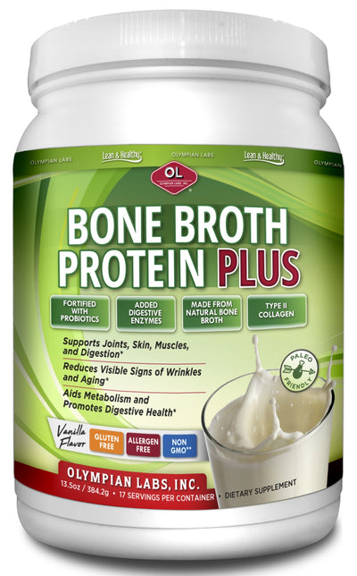 Bone Broth Protein Plus Vanilla Flavor 13.5 oz (384.2 g)