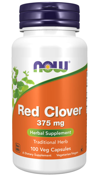 Red Clover 375 mg 100 Capsules | By Now Foods - Best Price