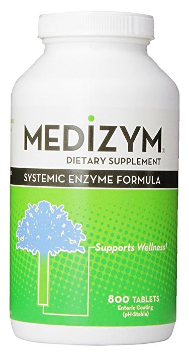 Medizym Systemic Enzyme Formula 800 Enteric-Coated Tablets